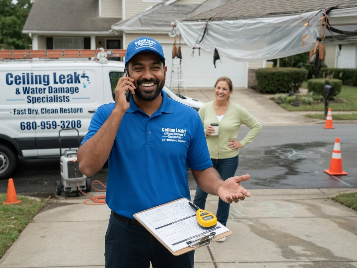 Ceiling Leak Cleanup Coppell, TX FAQs